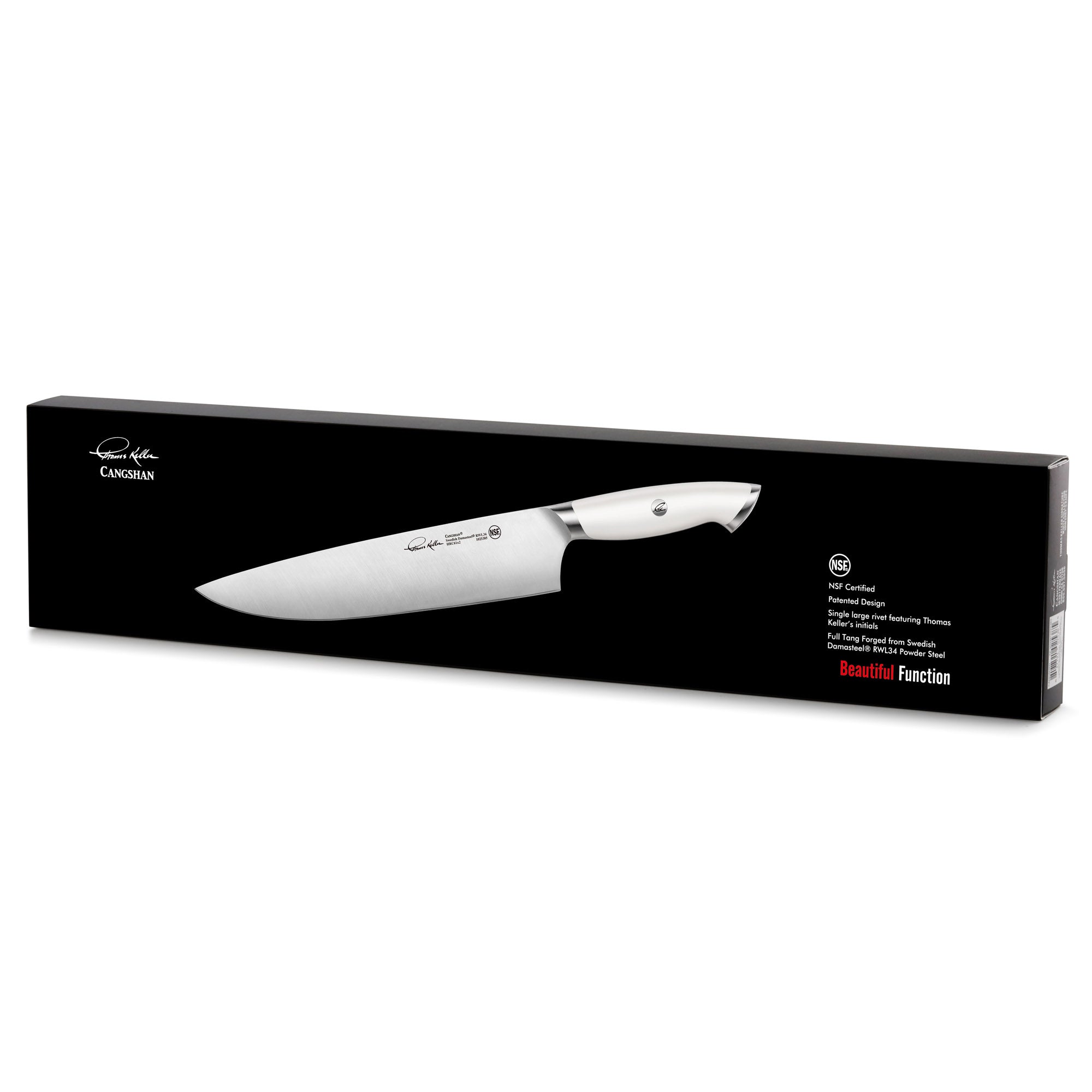 Thomas Keller Signature Collection 10" Chef's Knife, White