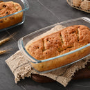 Fox Run Glass Loaf Pans with Lids, Set of 2-6