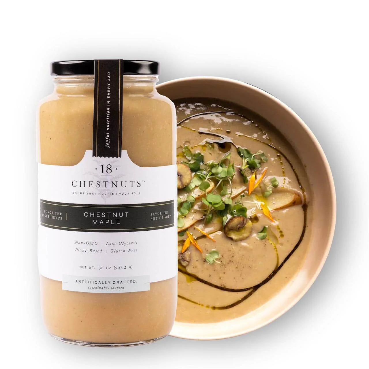 18 Chestnuts Soup - Chestnut Maple, 32 oz