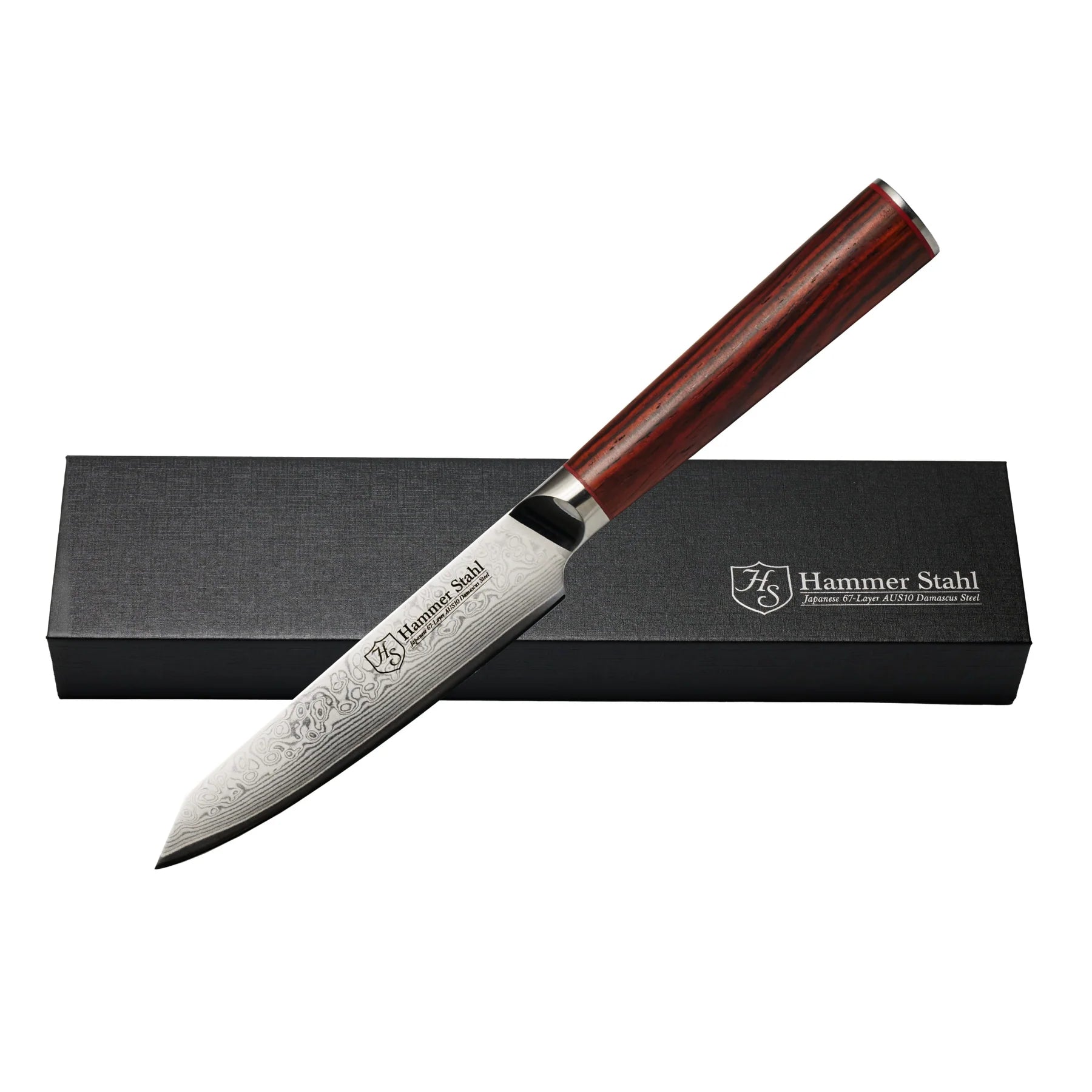 Hammer Stahl Damascus 5" Utility Knife