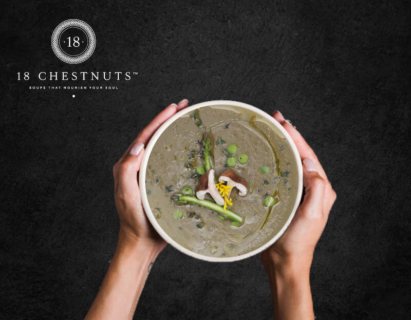 18 Chestnuts Soup - Asparagus Shiitake