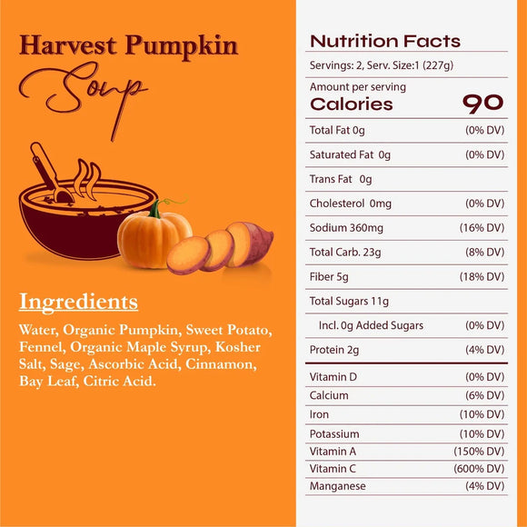 18 Chestnuts Soup - Harvest Pumpkin, 32 oz