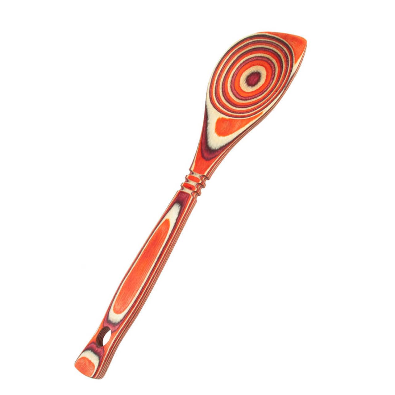 Buy red Island Bamboo 12&quot; Pakka Corner Spoon, Multiple Colors