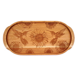 Laura Zindel Cherry Oval Wooden Serving Tray, Multiple Designs