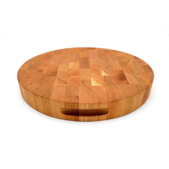 JK Adams Professional End Grain Cherry Board, Round, Multiple Sizes