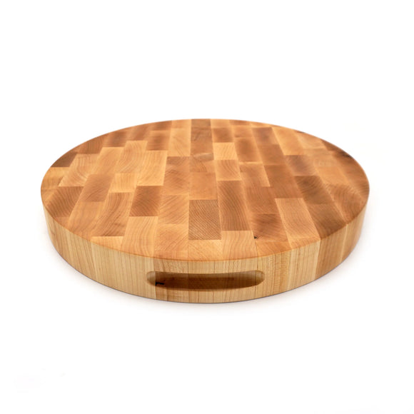 JK Adams Professional End Grain Maple Board, Round, Multiple Sizes