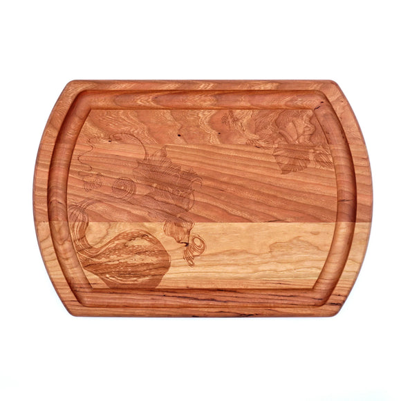 Laura Zindel Cherry Reversible Carving Board, Multiple Designs