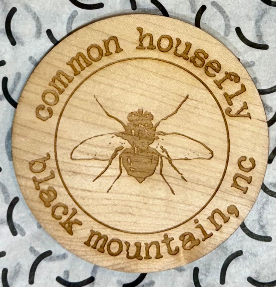 JK Adams Maple Coasters w/Housefly Logo