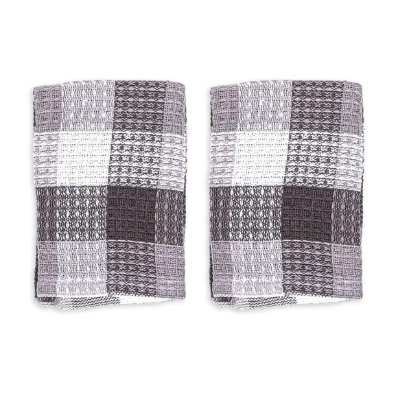 Mü Kitchen Nana's Dishcloth, Set of 2, Gray/White