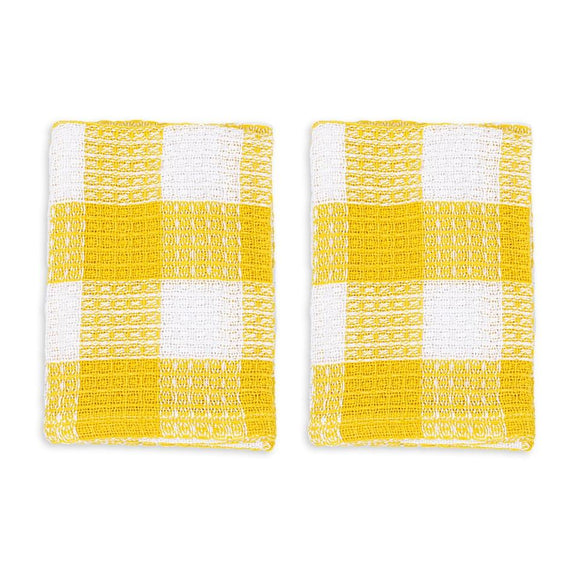 Mü Kitchen Nana's Dishcloth, Set of 2, Mustard