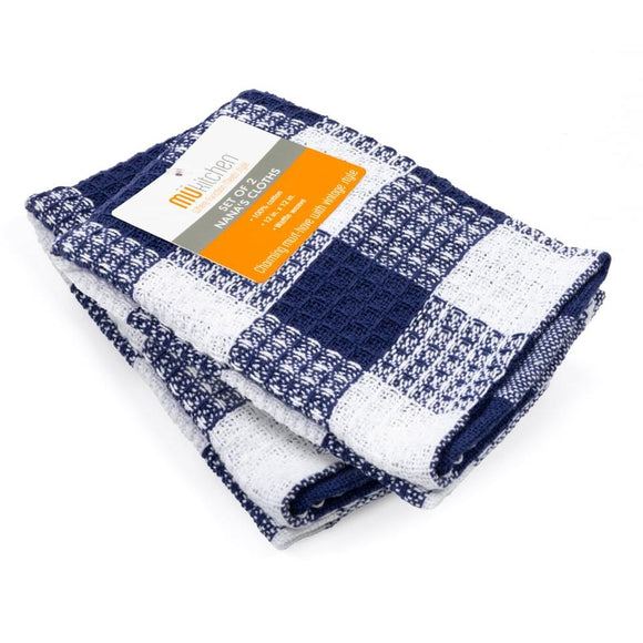 Mü Kitchen Nana's Dishcloth, Set of 2, Ink Blue