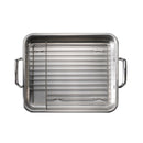 Tramontina Prima Stainless Steel Roasting Pan w/ Basting Grill, 13.5''-2