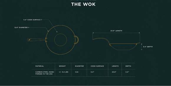 Smithey Carbon Steel Wok