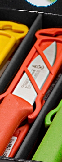 Messermeister 3'' Spear Point Paring Knife w/ Sheath, Orange