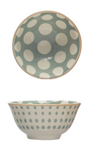 Creative Co-Op Stoneware Pinch Pot, Multiple Designs, Sold Individually