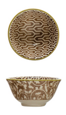 Creative Co-Op Stoneware Pinch Pot, Multiple Designs, Sold Individually-4