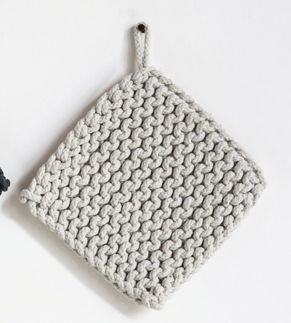 Creative Co-Op Cotton Crocheted Potholder: Sonoma Collection, Sold Individually