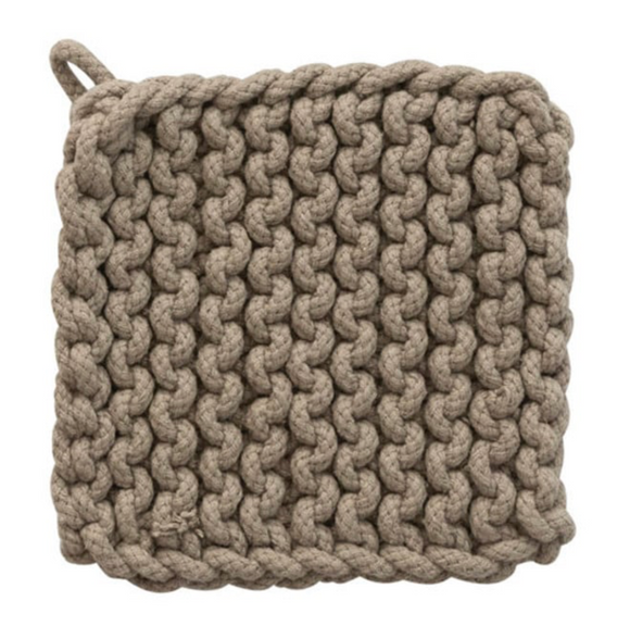 Creative Co-Op Cotton Crocheted Potholder: Sonoma 2 Collection, Sold Individually