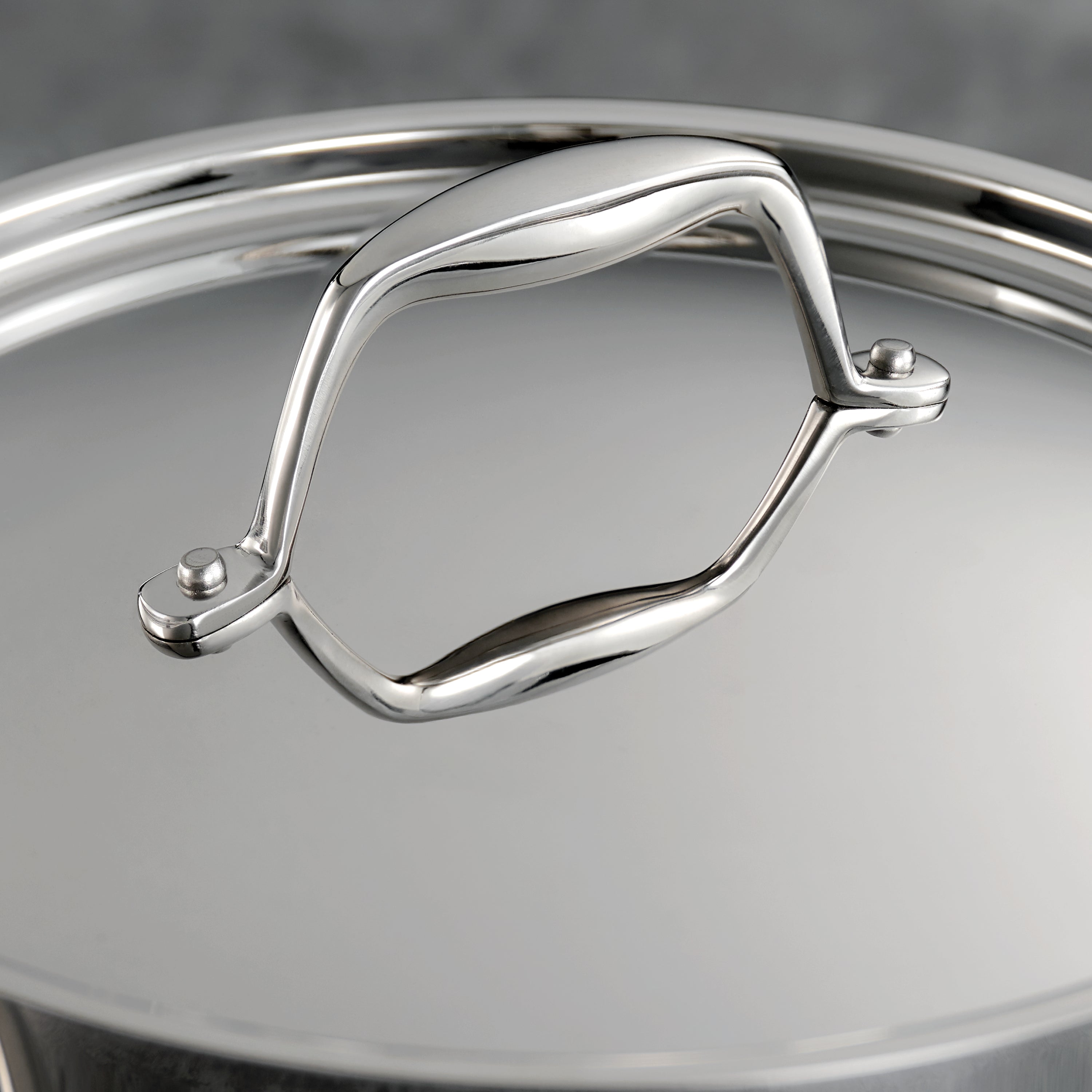 Tramontina Signature 3 Qt Tri-Ply Clad Stainless Steel Covered Deep Saute Pan