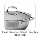 Tramontina Signature 4 Qt Tri-Ply Clad Stainless Steel Covered Universal Pan-4