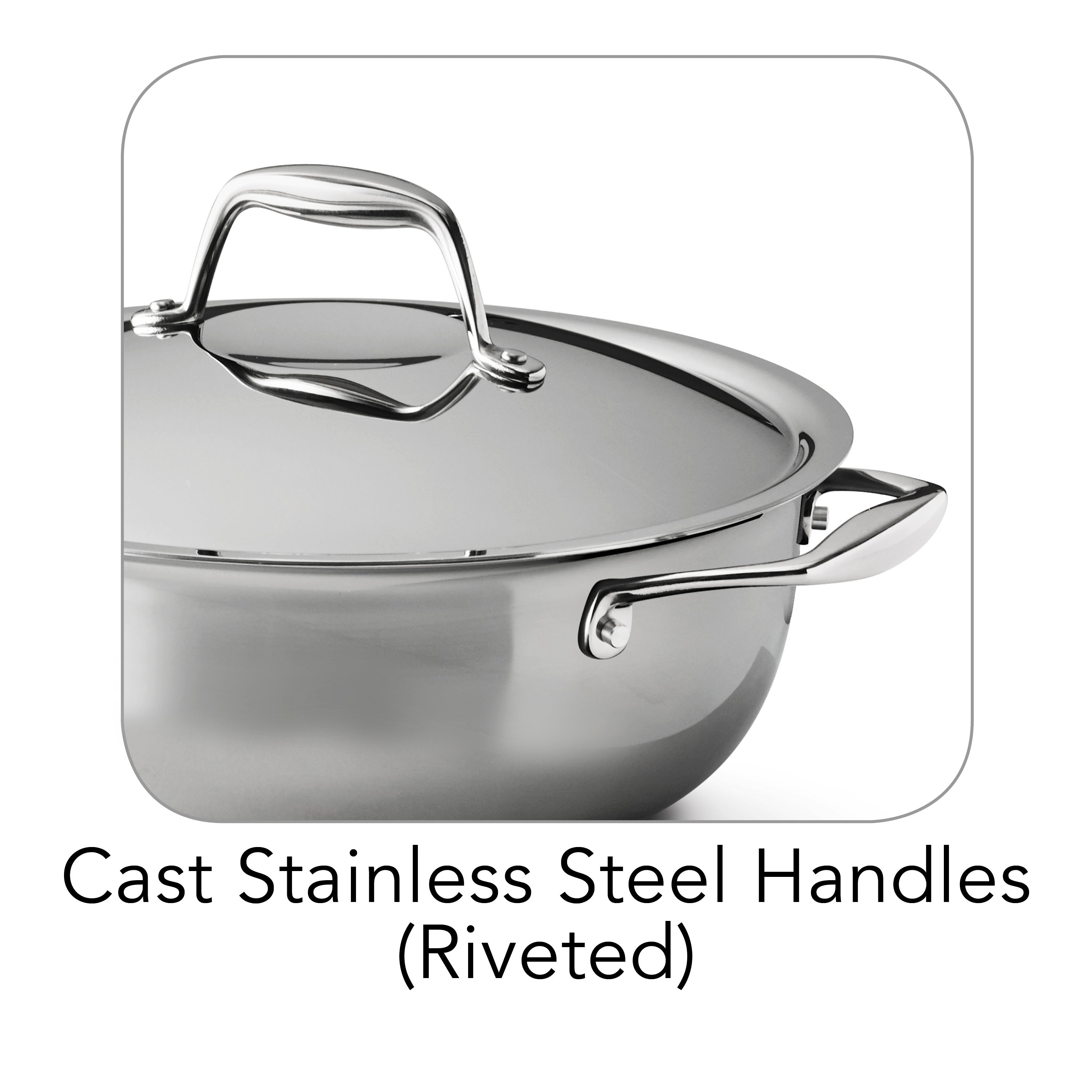 Tramontina Signature 4 Qt Tri-Ply Clad Stainless Steel Covered Universal Pan