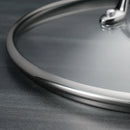Tramontina Tri-Ply Clad 6 Qt Stainless Steel Covered Braiser w/ Glass Lid-5