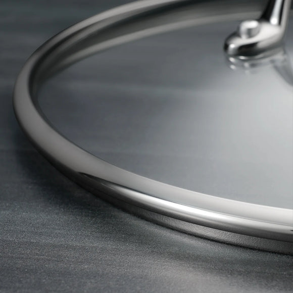 Tramontina Tri-Ply Clad 6 Qt Stainless Steel Covered Braiser w/ Glass Lid