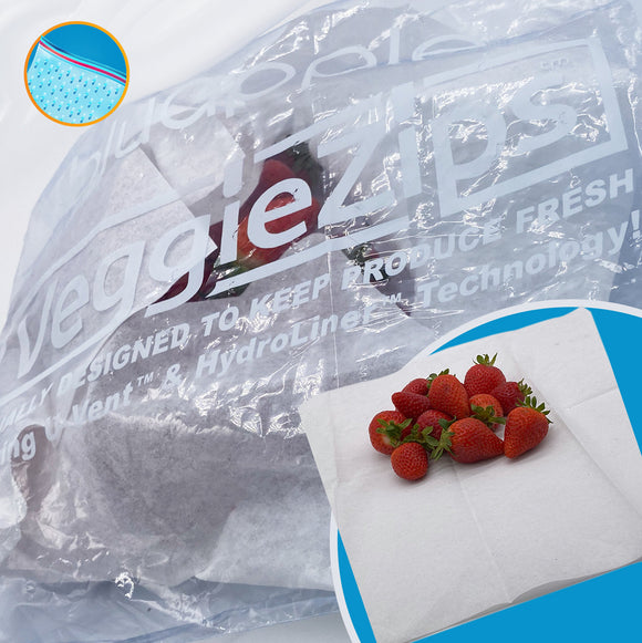 Bluapple VeggieZips™ with HydroLiners™, 10-Pack