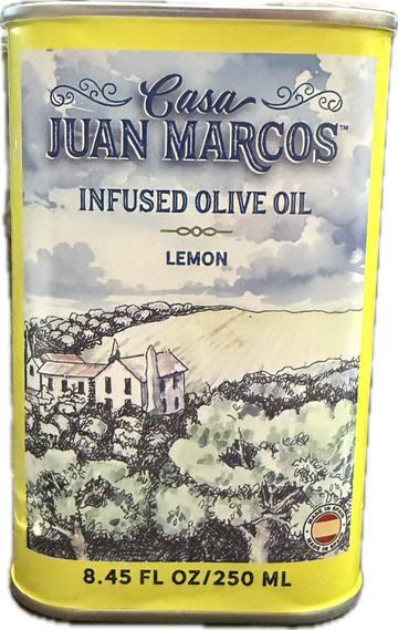 Casa Juan Marcos Lemon Infused Picual Spanish Cold Pressed Extra Virgin Olive Oil, 250 ml Copy