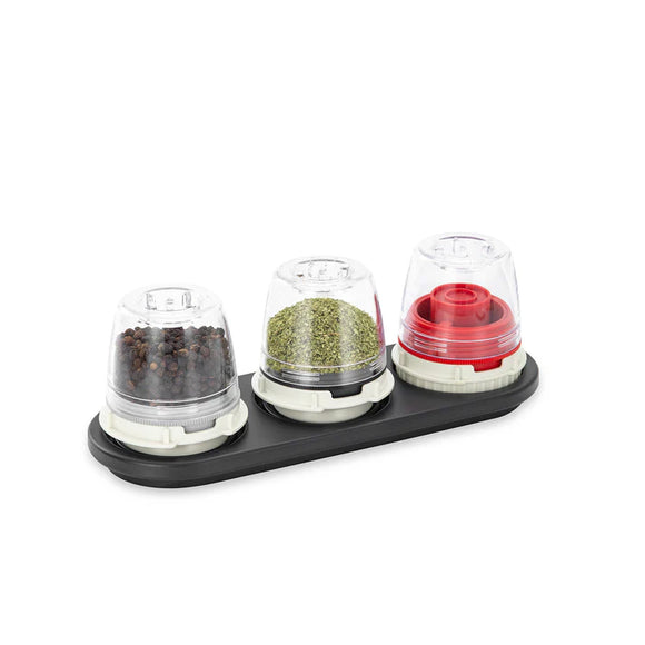 FinaMill – Stackable Trio FinaPod Storage Tray, Black