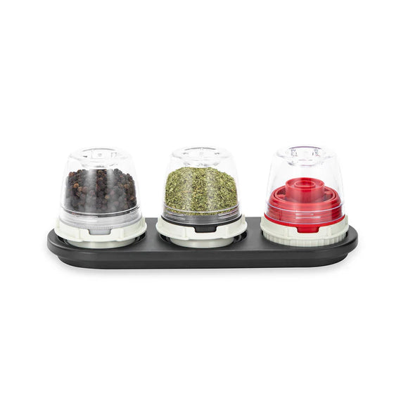 FinaMill – Stackable Trio FinaPod Storage Tray, Black