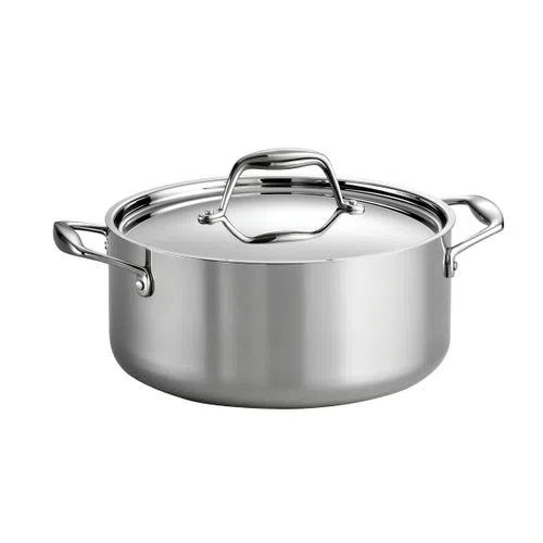 Tramontina Tri-Ply Clad 5 Qt Stainless Steel Covered Dutch Oven