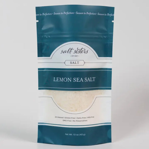 Salt Sisters All-Natural Lemon Sea Salt, 2 oz