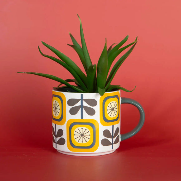 Mod Lounge Paper Co Mid Century Sunflower Matte Mug