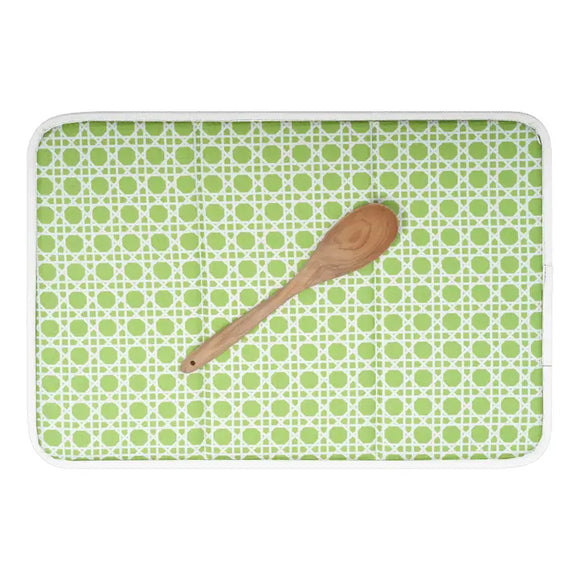 Once Again Home Co. Drying Mat - Green Caning