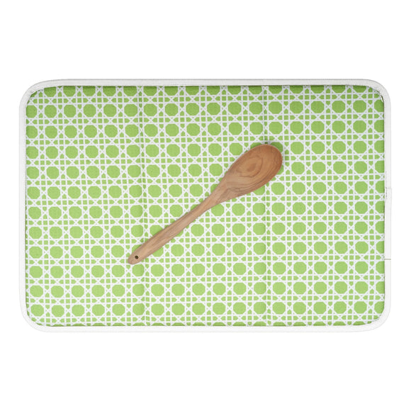 Once Again Home Co. Drying Mat - Caning, Green
