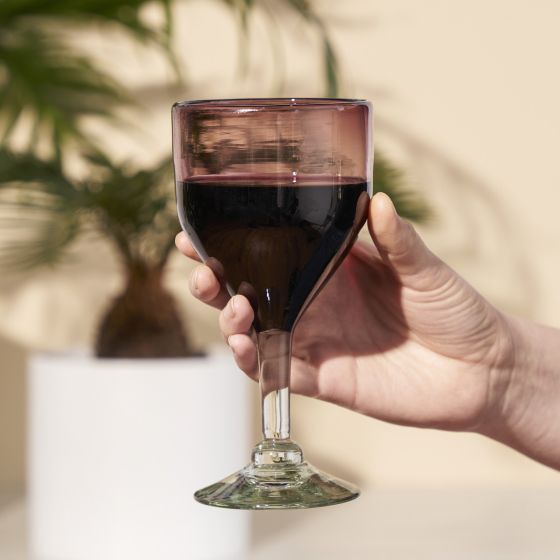 Twine Rosado Stemmed Wine Glass, Set of 2-4