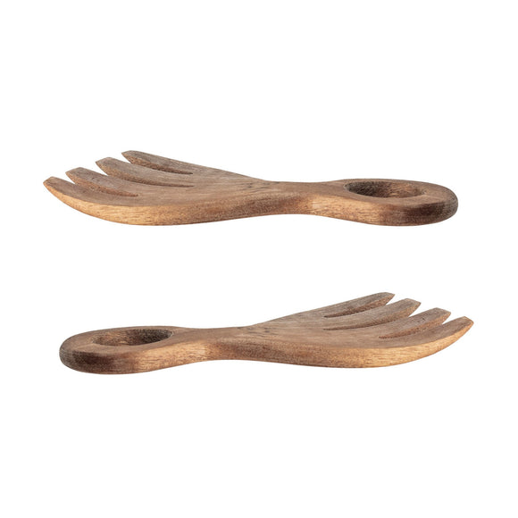 Creative Co-Op Acacia Wood Salad Servers, Set of 2