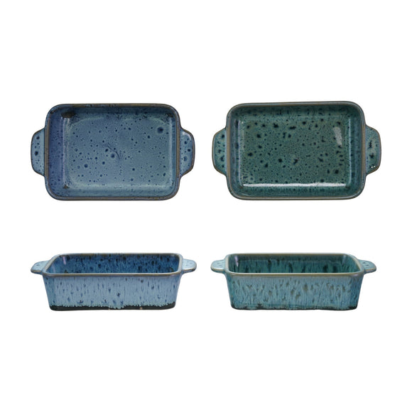 Creative Co-Op 2.5 Cup Stoneware Baker, Multiple Colors, Sold Individually