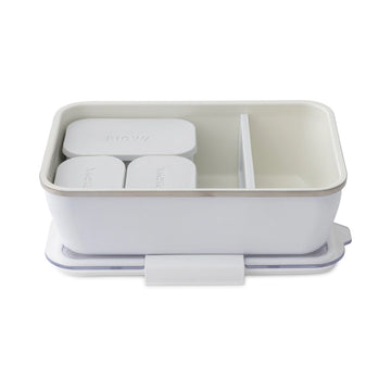 Rigwa SS Insulated Bento Box Kit, 9x6, Snowbird