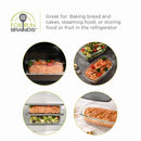 Fox Run Glass Loaf Pans with Lids, Set of 2-4