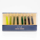 Mod Lounge Paper Co Wine Charms, Shades of Green-3