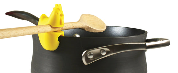 Pot Clip Spoon Holders, Chicken or Pig