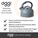 OGGI Stovetop Whistling Kettle, SS, Gray-2