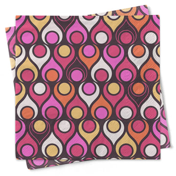 Mod Lounge Paper Co Cocktail Napkin Circle in Teardrop