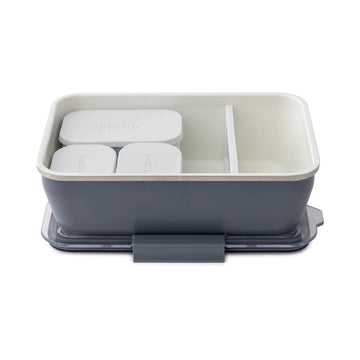 Rigwa SS Insulated Bento Box Kit, 9x6, Slate