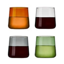 Viski Aurora Glass Cocktail Tumblers, Set of 4