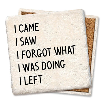 Tipsy Coasters I Came I Saw I Forgot
