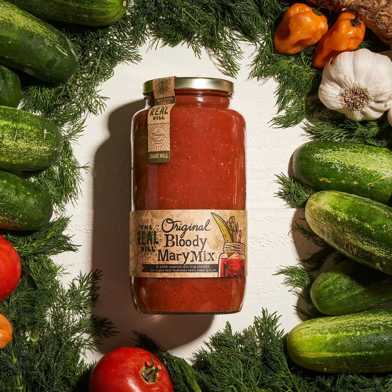 The Real Dill Original Bloody Mary Mix, 32 oz