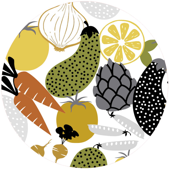 10'' Round Silicone Trivet, Multiple Designs